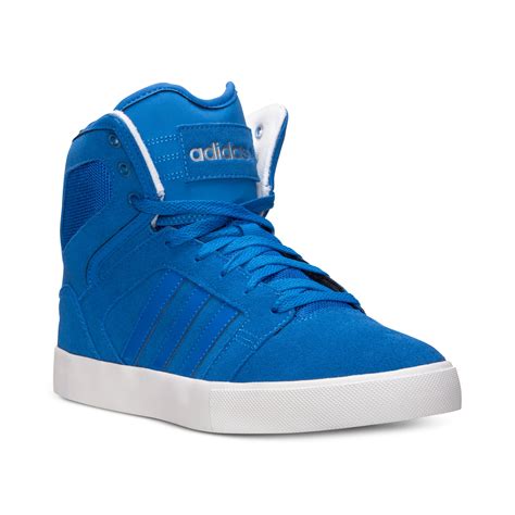 blue adidas shoes high tops